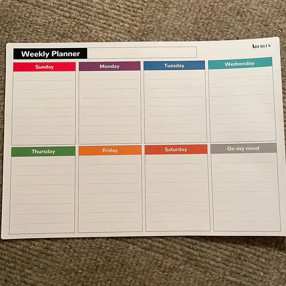 Magnetic Weekly Planner